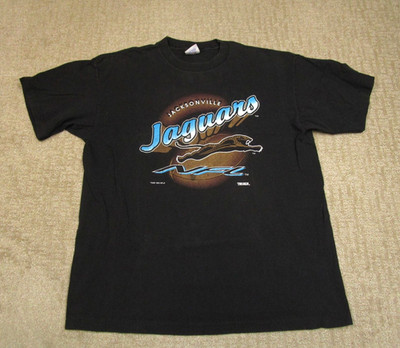 Vintage Jacksonville Jaguars Shirt Men XL Black Banned Logo NFL Football 90s USA