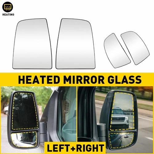 Fit For Ford Transit 150 250 350 2015-2022 Door Side Wing Mirror Glass Heated