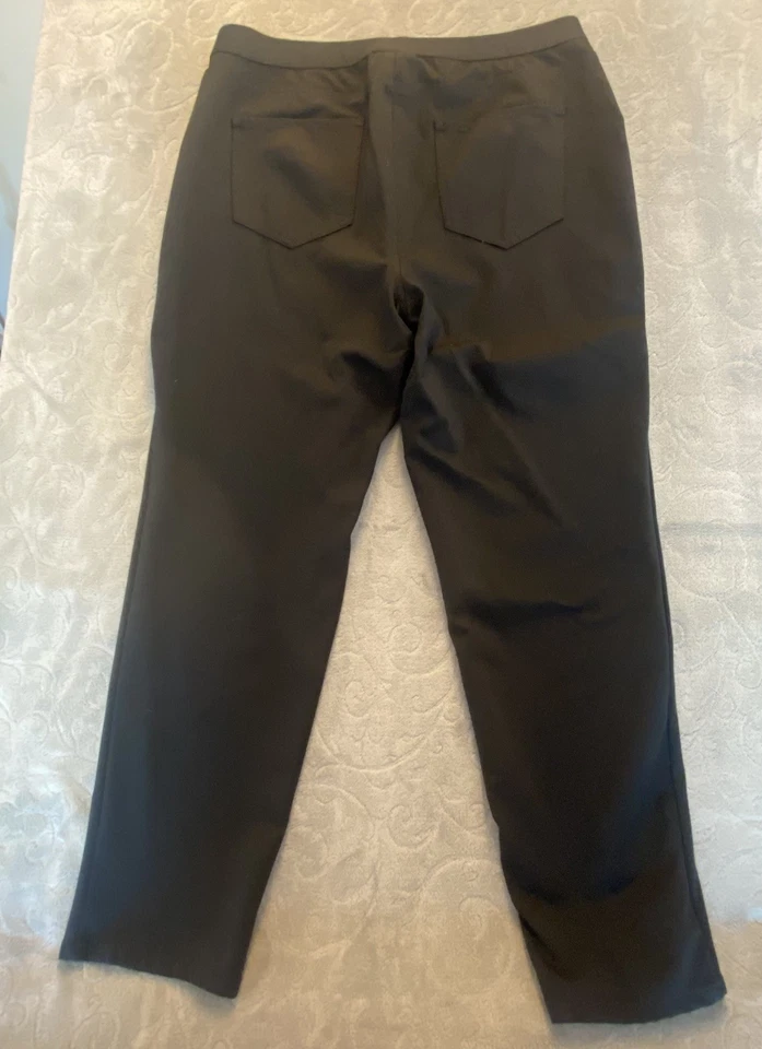 Pantalones para mujer Jill grandes negros ponte pierna delgada elásticos cómodos carrera Foto 3 de 4