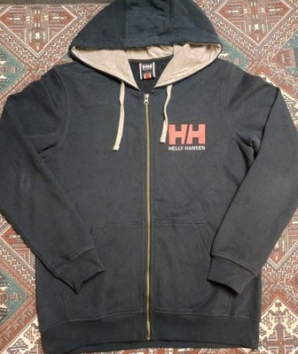Helly Hanson Hoodie Sweatshirt Full Zip-Up Size Large Blue