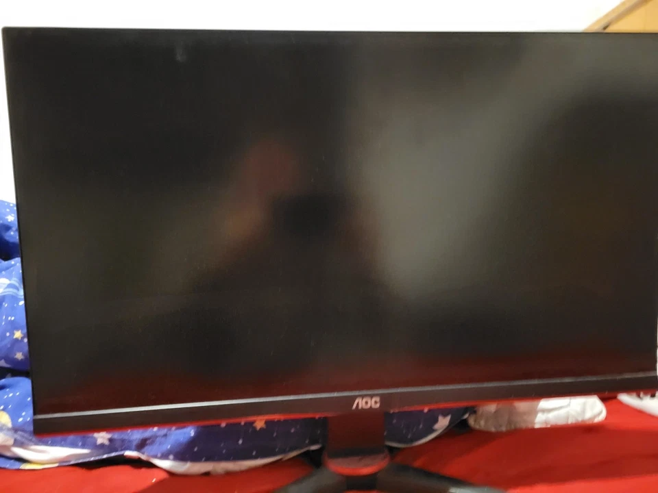 AOC G2 Series C24 Zoll FHD VA LCD Geschwungener Gaming-Monitor - Schwarz/Rot - Bild 3 von 3