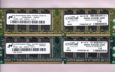 1GB 2x512MB PC-2700 CRUCIAL MICRON CT6464Z335.16T DDR1 DDR-333 Desktop Ram Kit
