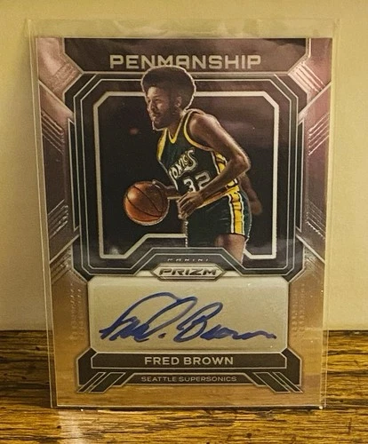 2023 Panini Prizm FRED “DOWNTOWN” BROWN #PNM-FBR Penmanship AUTO Supersonics