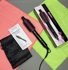 Non Blowing Heated Thermal Round Brush 25mm Mini Straightening Wand Soft Curls