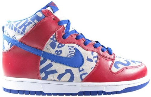 Vintage 2008 Nike Dunk High St John Red Mens 9 / 318544-161 