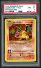 1999 POKEMON BASE SET SHADOWLESS CHARIZARD-HOLO #4 PSA 8