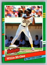 1991 Donruss Willie McGee Highlights #BC-22 Oakland Athletics