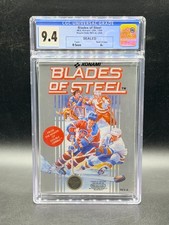 Blades of Steel Nintendo NES Round SOQ Sealed New CGC 9.4 A+ Graded Konami