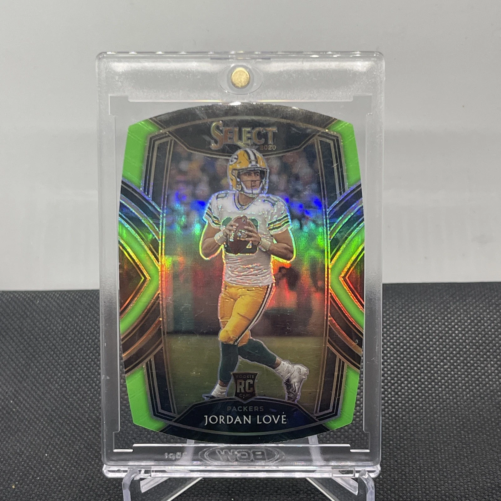 2020 Panini Select - Club Level Jordan Love #247 Neon Green Prizm Die-Cut (RC)