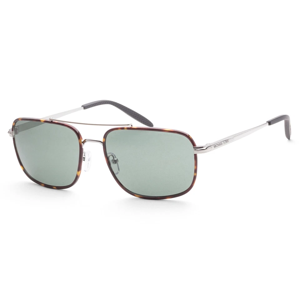 Gafas de sol Michael Kors Glasgow 60 mm plateadas/oscuras tortuga MK1133J-101482 para hombre