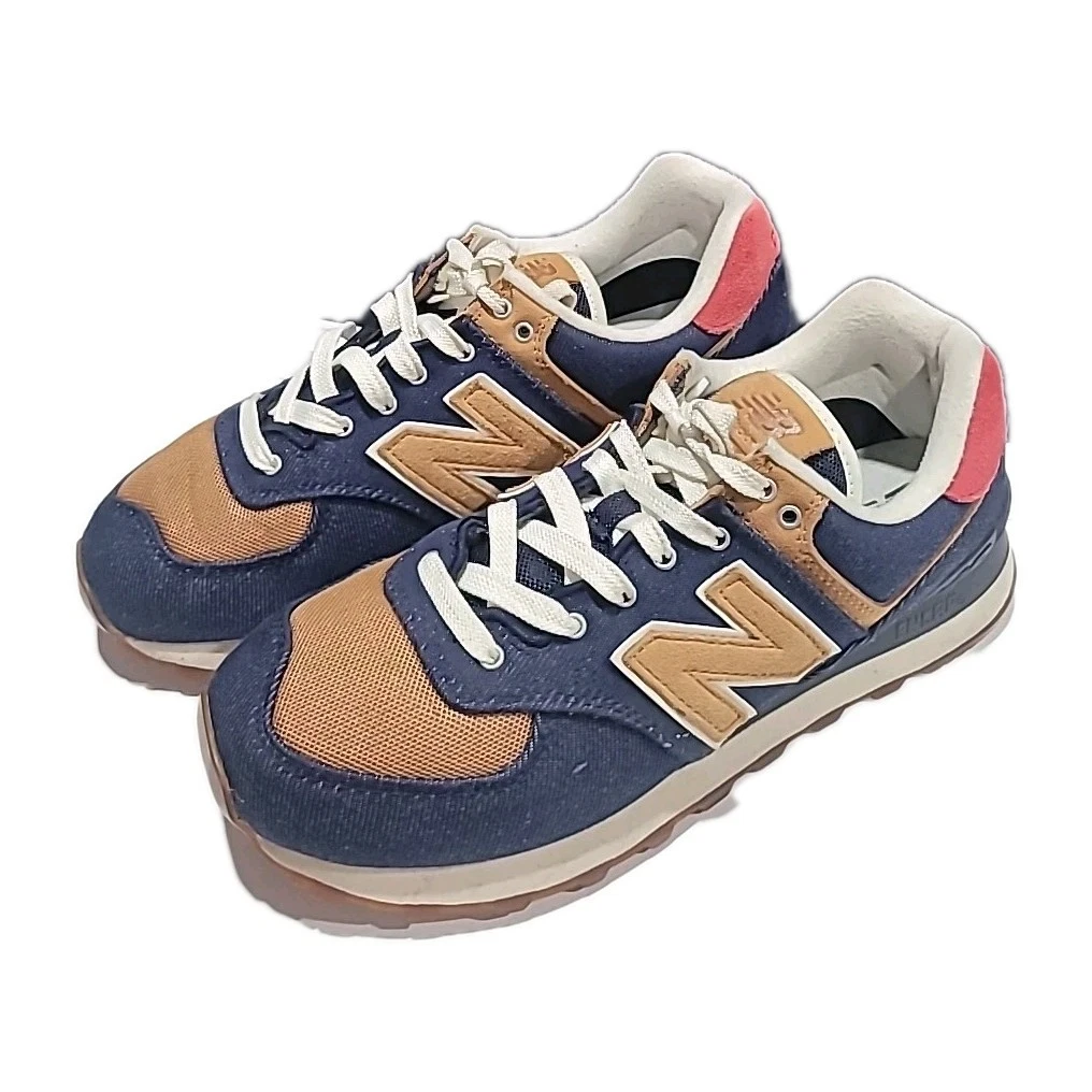 New Balance 574 New In Box! Men\'s 8 Women\'s 10‎ Brown Tan Purple Orange New Balance 574 Brown Purple Orange Grey - U574PG2 - US main image 2