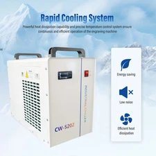 CW-5202 Industrial Water Chiller For CO2 Laser Engraving Cutting Machines New-