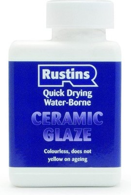 Rustins Acryl Keramik Glasur für DIY Töpferfliesen Basteln weiß/klar 250ml/1L