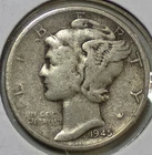 New Listing1945-S MERCURY 90% SILVER DIME (Extra Fine Details)