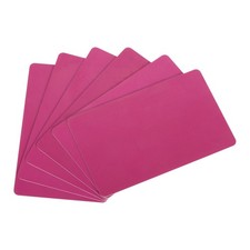 13Mil Graphic Quality Pink Blank PVC Card for ID Badge Printer, 40pcs