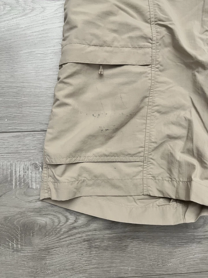  Pantalones Cortos UNIQLO Geared Talla S Carga Repelente al Agua Caqui 8"" Japón Cinturón Foto 2 de 4