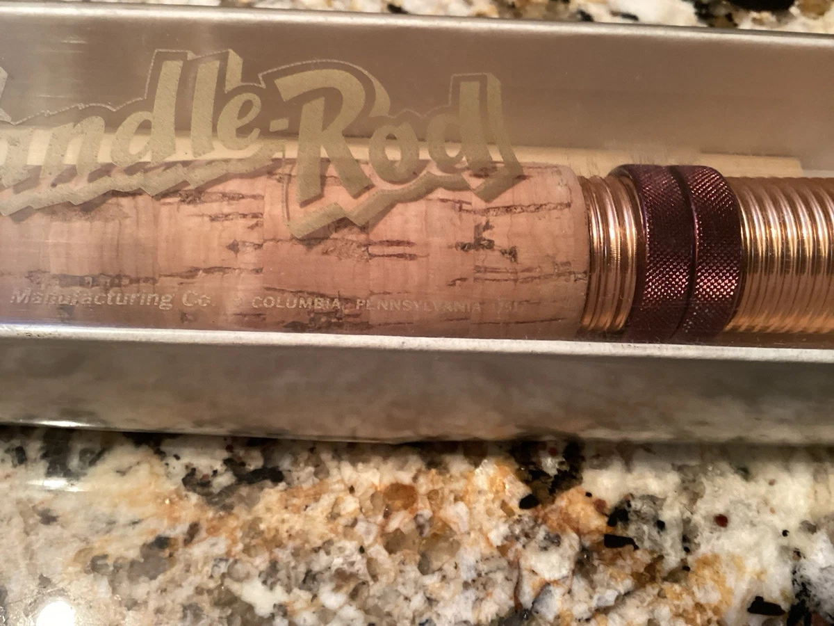Vintage Baker Manufacturing co. Mango de caña de pescar telescópica mango de corcho