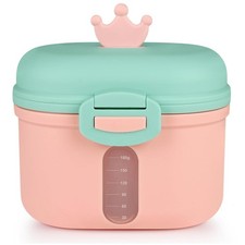 Portable Baby Formula Dispenser Travel Container with Measuring Scoop Holds
