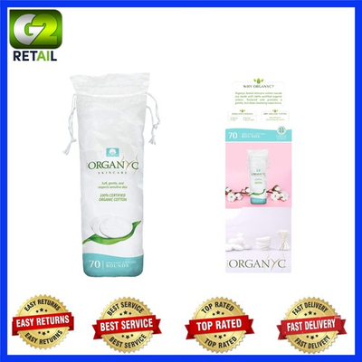 #ad Soft amp; Chemical Free 100% Organic Cotton Rounds Sustainable Beauty 70 Count $9.95