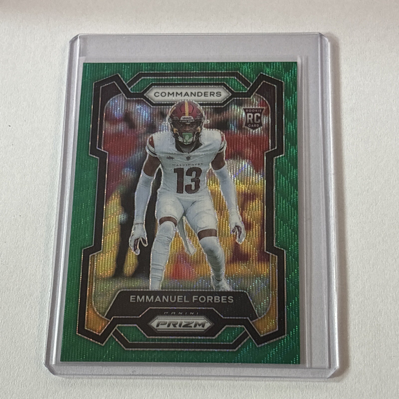 2023 Panini Prizm - Rookies Green Wave Prizm #399 Emmanuel Forbes (RC)