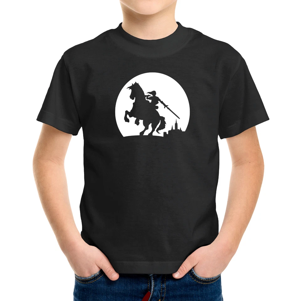 Toddler Kids Tee Youth T-Shirt Legend of Zelda Link Rider Under Moonlight 2T~XL - Image 3 of 4