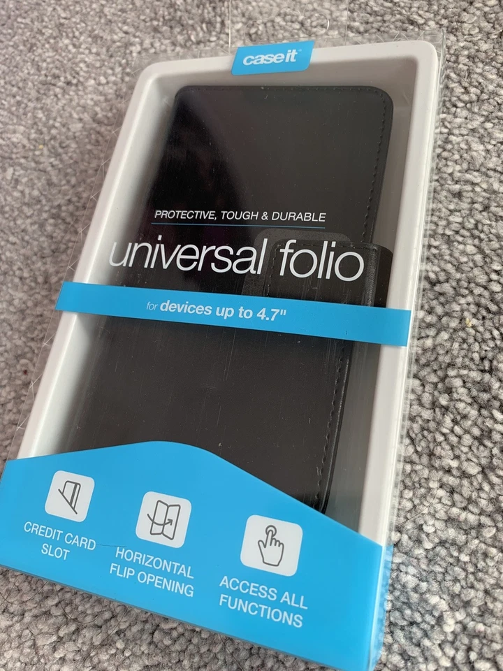 Case It Universal Folio Phone Case Black up to 4.7” - Image 3 of 4