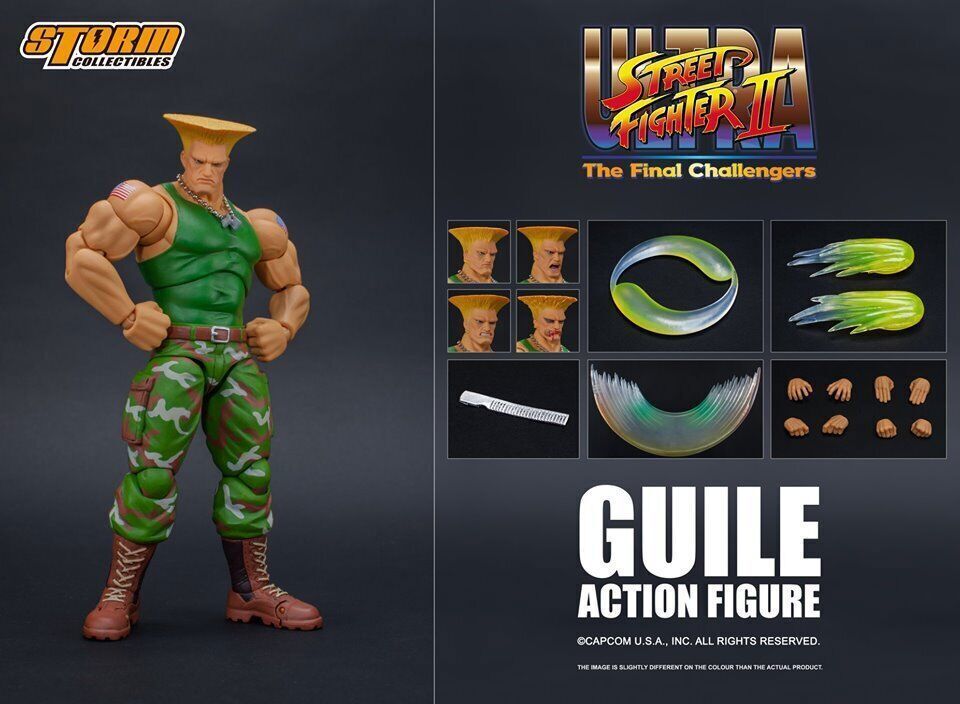 Storm Toys Street Fighter Guile Final Challengers 1:12 7 Action Figure  Official