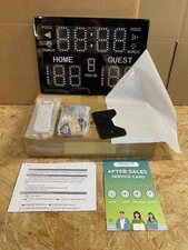 Spolehli Basketball Scoreboard & Timer 14s/24s Shot Portable Scoreboard 17.6”