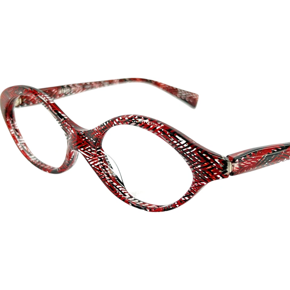 Marco de gafas de plástico para mujer Alain Mikli AO3049 4110 Chevron rojo 53-17 Italia Foto 2 de 4