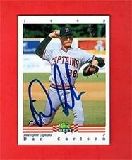 1992 CLASSIC BEST DAN CARLSON AUTOGRAPHED CARD  NM