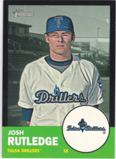 2012 Topps Heritage Minors Black #186 Josh Rutledge /96 - NM
