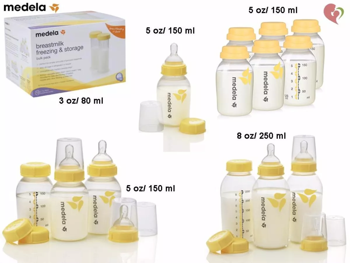 Medela Breast Milk Bottle, Collection And Storage Containers Set