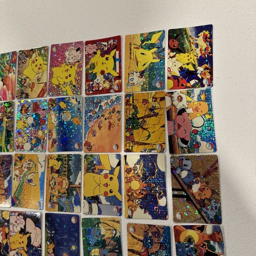 Pokemon Vintage Pocket Monsters Vending HOLO Prism Sticker (36 Cards) Pikachu - Picture 4 of 6
