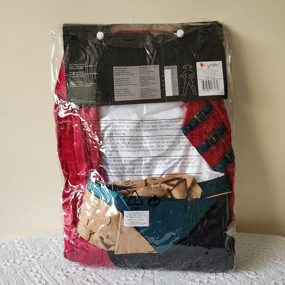 Disney Descendientes CJ Gancho De Lujo Niñas Disfraz Pirata S 4-6x Niño NUEVO Foto 2 de 3