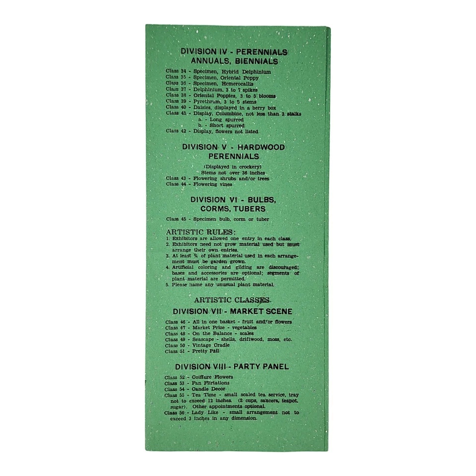 Цветок Марди Гра 1954 Сомерсет Школа Ливуд Сад Клуб Общественное Приглашение Канзас - Изображение 2 из 4