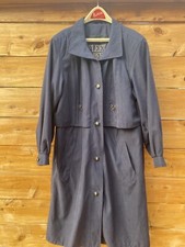Fleet Street Vintage Navy Trench Coat Size 12