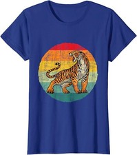 Retro Vintage Tiger Zoologist Zoo Safari Lover Gift Ladies' Crewneck T-Shirt