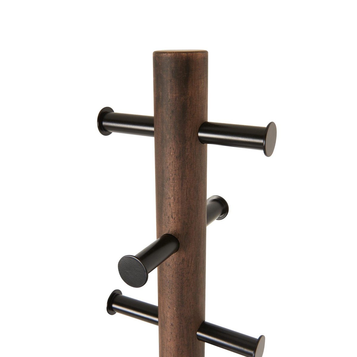 Umbra Pillar Coat Rack Hat Stand Hallway Cloak Room Black Walnut