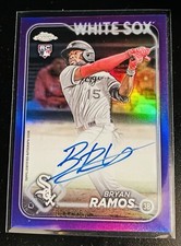 Bryan Ramos 2024 Topps Chrome Update Purple Refractor RC ROOKIE AUTOGRAPH /250