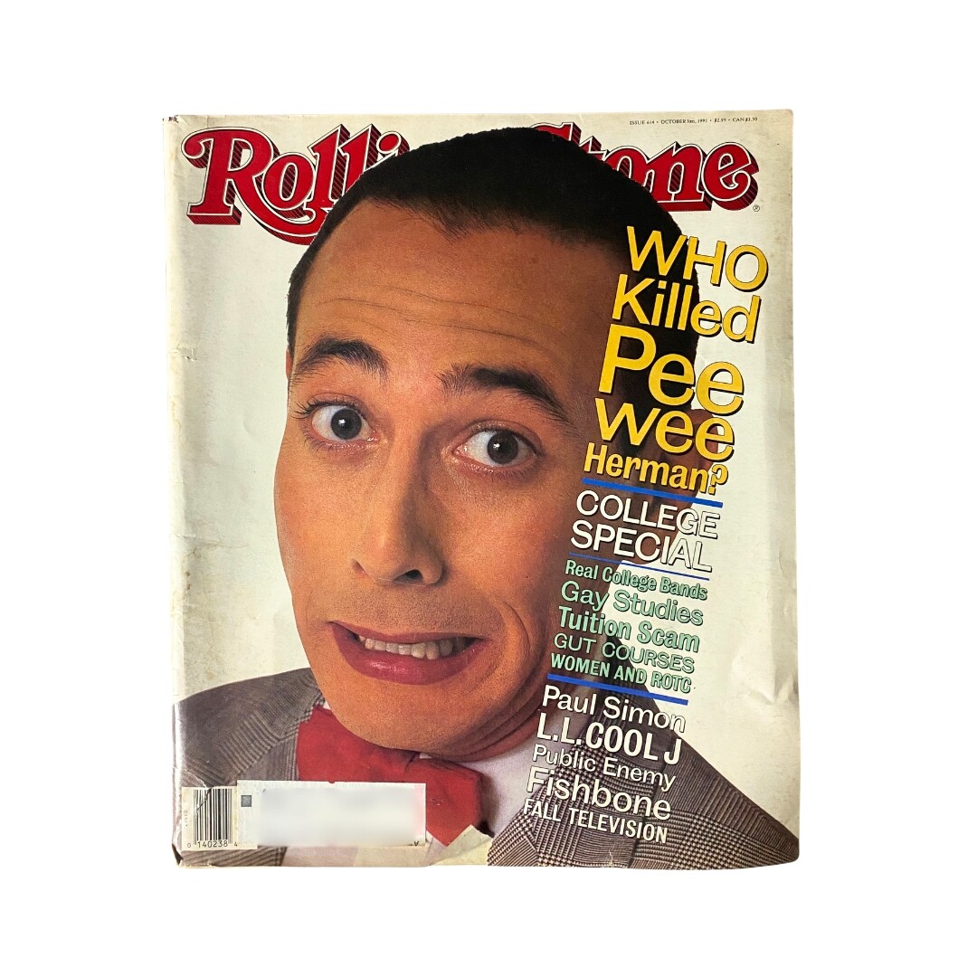 Rolling Stone Magazine October 3, 1991 Issue 614 Pee Wee Herman