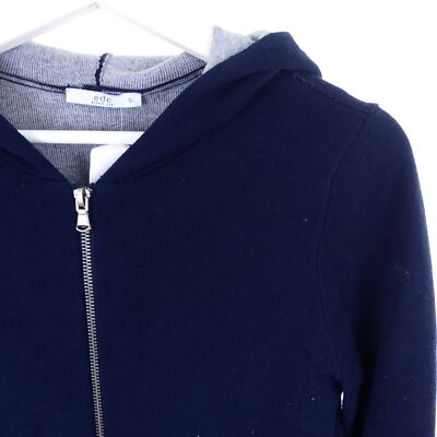 EDC BY ESPRIT Strickjacke Cardigan Knit Hoodie Blau Grau S 36
