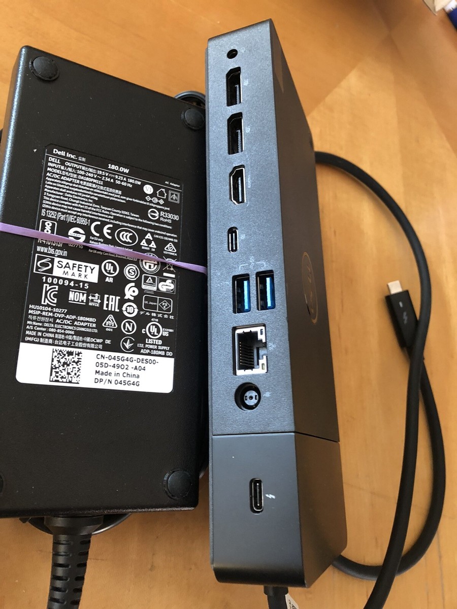 Dell WD19TB K20A Thunderbolt 3 USB-C Display Port Docking Station