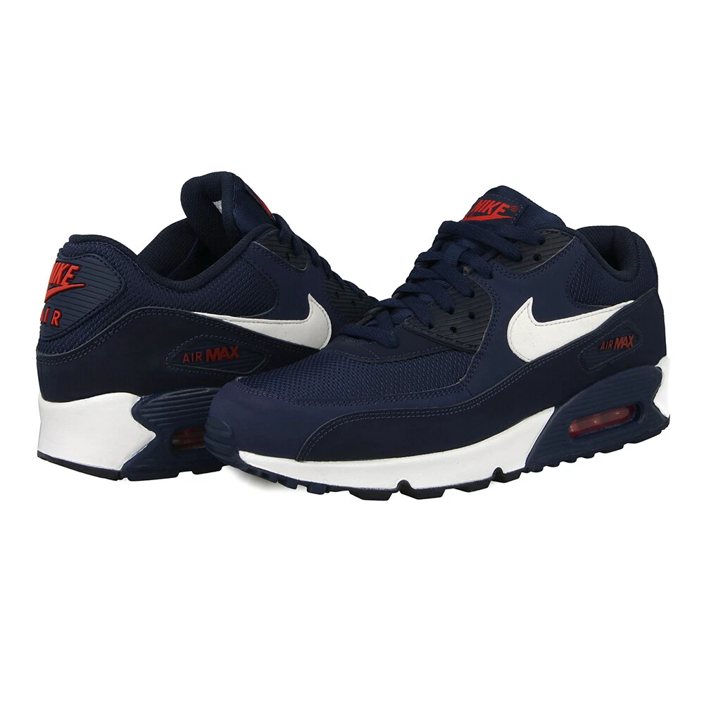 Size US 10 - Nike Air Max 90 Midnight Navy University Red White