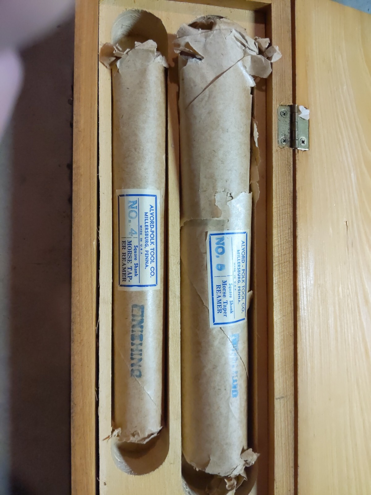 WWII Era U.S. Navy No. 3 Reamer Set Millersburg AlvordPolk Tool Co