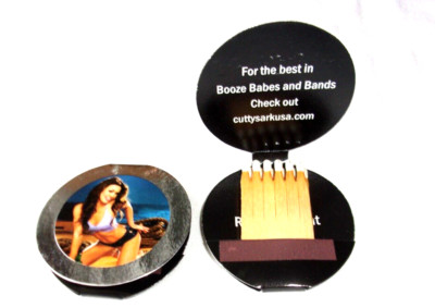 Lot  OF 2 CUTTY SARK Scotch LIQUOR Girlie  MATCH BOOKs New Unused Wood sticks