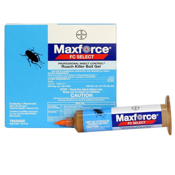Bayer Maxforce FC Select 79434820 Insect Roach Killer Bait GEL (4) 30 Gram Tubes eBay