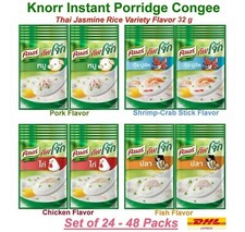 Knorr Instant Porridge Congee Thai Jasmine Rice Delicious Set of  24 - 48 Packs