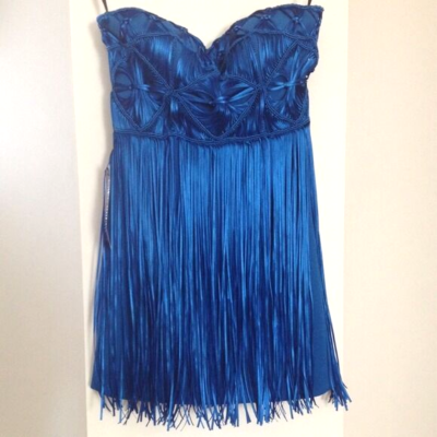 bebe NWOT $179 SZ 0 XS ROYAL BLUE FRINGE MINI DRESS SEXY SHORT | eBay bebe NWOT $179 SZ 0 XS ROYAL BLUE FRINGE MINI DRESS SEXY SHORT | eBay