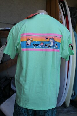 T&C Town and Country Surfboards Jungle Shark Rare Mint Green T&C Town and Country Surfboards Jungle Shark Rare Mint Green