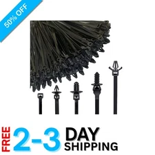 160Pcs Heavy-Duty Nylon Zip Ties - Self-Locking & UV Resistant for Various Uses